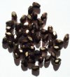 50 7x5mm Faceted Metallic Bronze Drop Beads